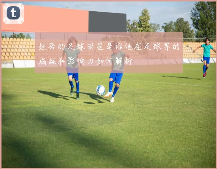 姓蒂的足球明星是谁他在足球界的成就和影响力如何解析