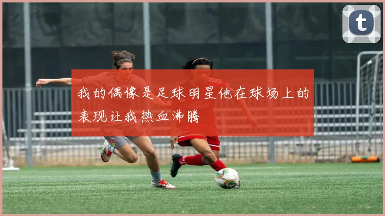 我的偶像是足球明星他在球场上的表现让我热血沸腾