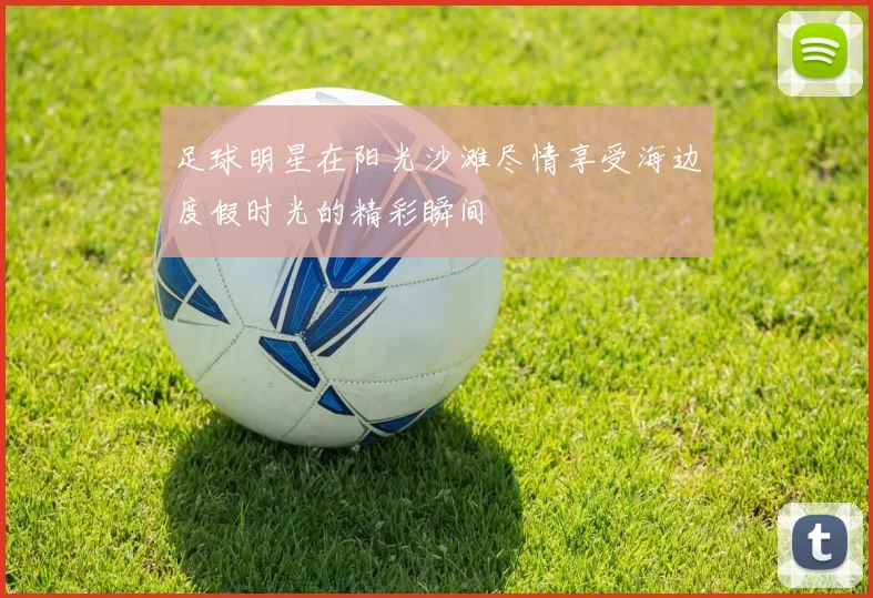足球明星在阳光沙滩尽情享受海边度假时光的精彩瞬间